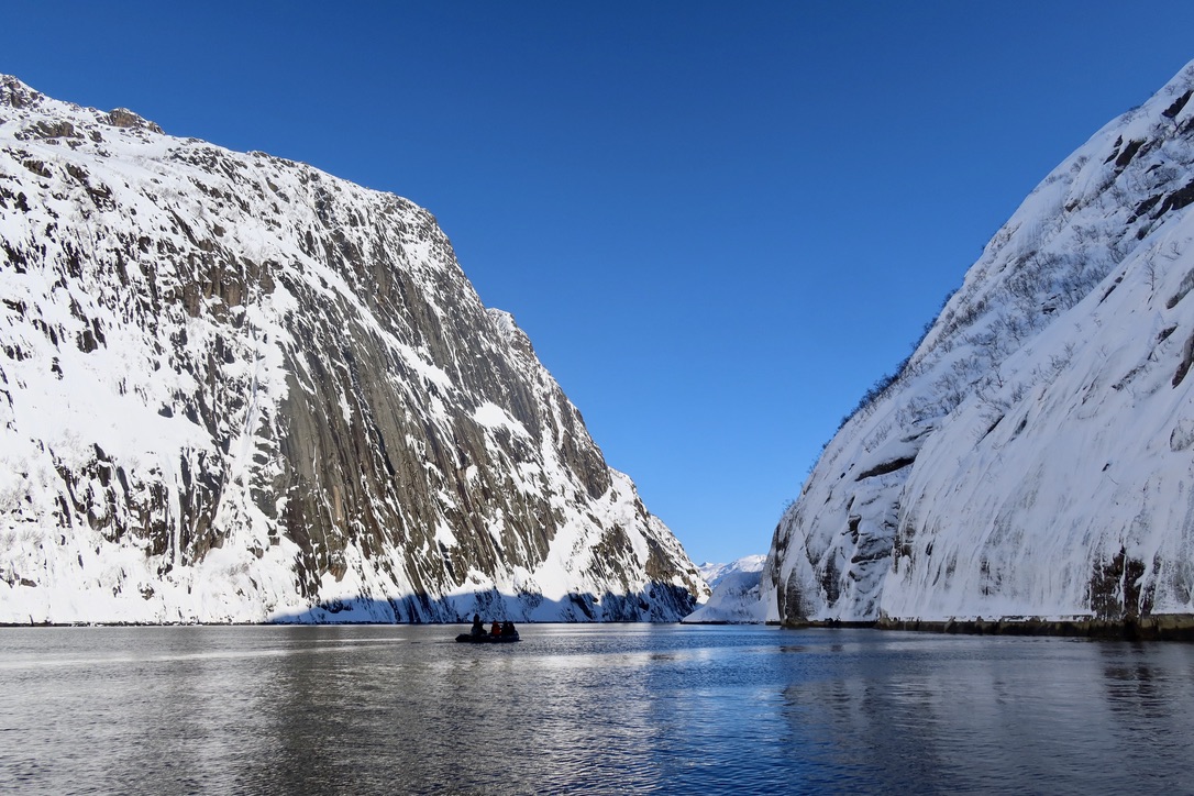 Trollfjorden on the Small Arctic Cruise in Norway